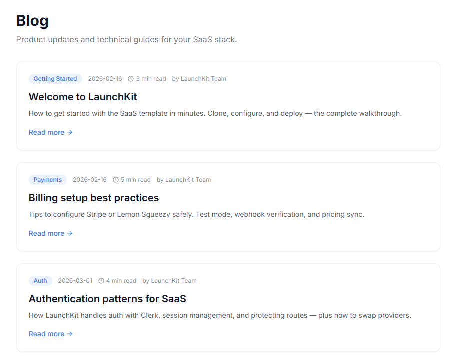 LaunchX Blog Interface